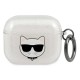 Karl Lagerfeld Glitter Choupette case for AirPods 3 - silver