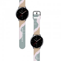 Strap Moro for Samsung Galaxy Watch 40 / 41 / 42 / 43 / 44 mm silicone bracelet watch band - pattern 17