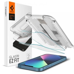 Spigen Glas.tR EZ Fit Tempered Glass for iPhone 13 / 13 Pro / 14 / 16e / 17e - 2 pcs.