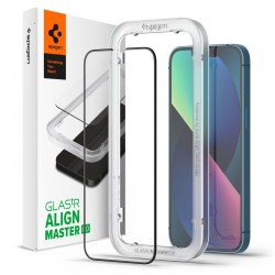 Spigen ALM Glass FC Tempered Glass for iPhone 13 / 13 Pro / 14 - Black