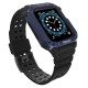 Protect Strap Band for Apple Watch 42/44/45mm Armored Case Strap - Black, Blue