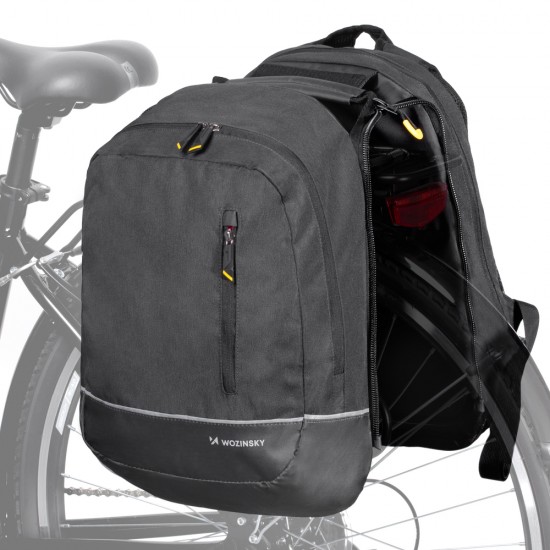 Wozinsky Double Bike Bag Backpack 2in1 30l Black (WBB30BK)