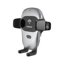 Dudao Automatic Car Holder with Built-in Qi 15W Wireless Charger Gray (F20xs)