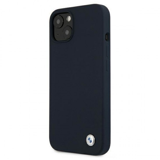 BMW Silicone Signature Case for iPhone 13 mini - Navy Blue