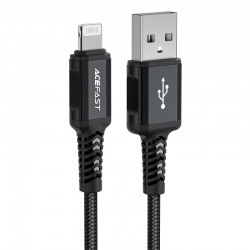 Acefast MFI USB - Lightning cable 1.8m, 2.4A black (C4-02 A Black)