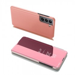 Clear View Case Flip Cover for Samsung Galaxy S22 + (S22 Plus) pink
