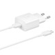 Samsung EP-T1510XWEGEU USB-C 15W PD AFC wall charger + USB-C cable - white