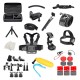 Set of 50 in 1 accessories for GoPro SJCAM sports cameras