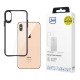3mk Satin Armor Case+ for iPhone Xs Max - Transparent Black
