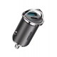 Joyroom Fast Car Charger USB Type C / USB 45W 5A Power Delivery Quick Charge 3.0 AFC SCP Gray (C-A35)