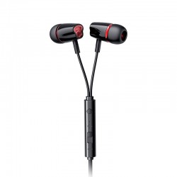 Joyroom in-ear headphones 3.5 mm mini jack with remote control and microphone black (JR-EL114)