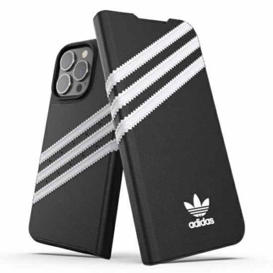 Adidas OR Booklet Case PU for iPhone 13 Pro / iPhone 13 - Black and White