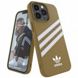 Adidas OR Molded Case PU for iPhone 13 Pro / iPhone 13 - Beige and Gold