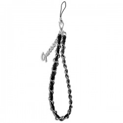 Guess GUSTSASSK Phone Strap black/black Chain Metal Logo Charm