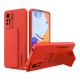 Wozinsky Kickstand Case silicone case with stand Xiaomi Redmi Note 11 Pro red