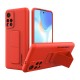Wozinsky Kickstand Case silicone case with stand Xiaomi Poco M4 Pro 5G red