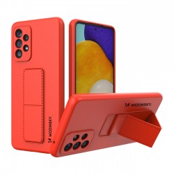 Wozinsky Kickstand Case silicone case with stand for Samsung Galaxy A73 red
