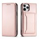 Magnet Card Case for iPhone 12 Pro Max Pouch Card Wallet Card Holder Pink
