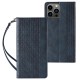 Magnet Strap Case for iPhone 12 Pro Pouch Wallet + Mini Lanyard Pendant Blue