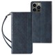 Magnet Strap Case Case for iPhone 13 Pro Pouch Wallet + Mini Lanyard Pendant Blue