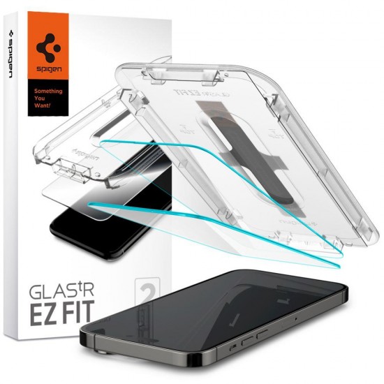 Spigen Glas.tR EZ Fit tempered glass for iPhone 14 Pro - 2 pcs.