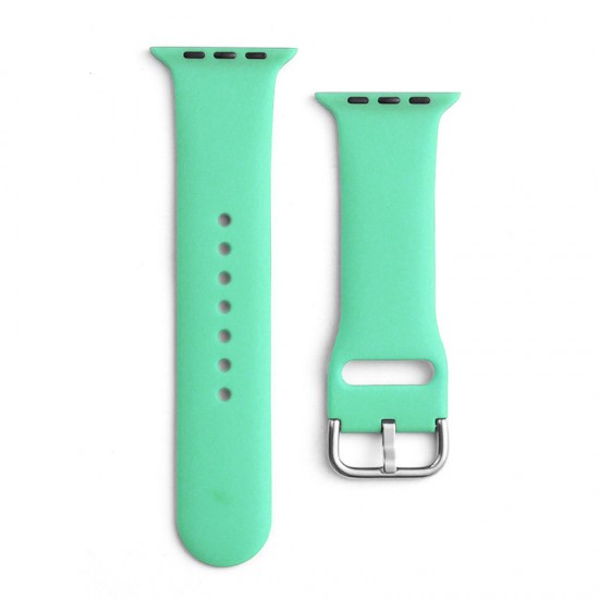 Silicone Strap APS for Apple Watch 42/44/45mm Strap Watch Bracelet - Mint
