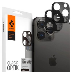 Spigen Optik.tR Camera Protector for iPhone 14 Pro / Pro Max / 15 Pro / Pro Max / 16 Pro / Pro Max - Black 2 pcs.