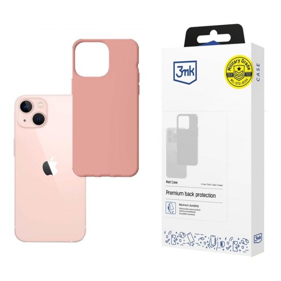 Case for iPhone 14 from the 3mk Matt Case series - pink