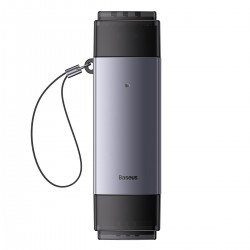 Baseus Lite Series USB-A/USB-C 3.0 SD/TF Card Reader - Gray