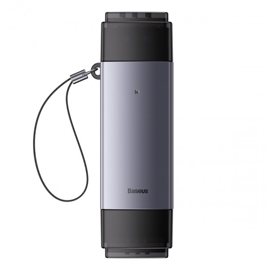 Baseus Lite Series USB-A/USB-C 3.0 SD/TF Card Reader - Gray