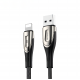 Joyroom Sharp Series S-M411 USB-A / Lightning 3A Cable 1.2m with Charging Indicator - Black