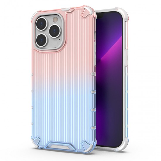 Ombre Protect Case for iPhone 14 Plus armored cover pink and blue