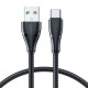 Joyroom Surpass Series A11 USB-A / USB-C 3A cable 0.25 m - black