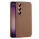 Dux Ducis Grit case for Samsung Galaxy S23+ elegant case made of artificial leather brown