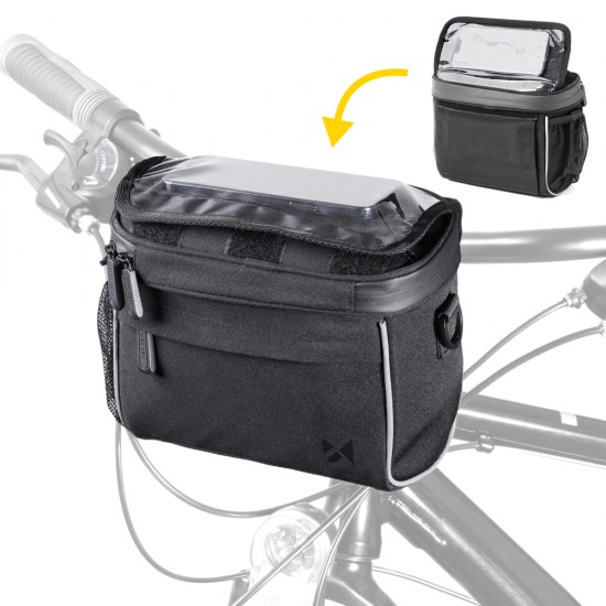 Wozinsky Handlebar Bag Bike Shoulder Bag Black (WBHBB-01)