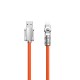 Dudao L24AL USB-A - Lightning angled cable with 180° rotation 30W 1m - orange