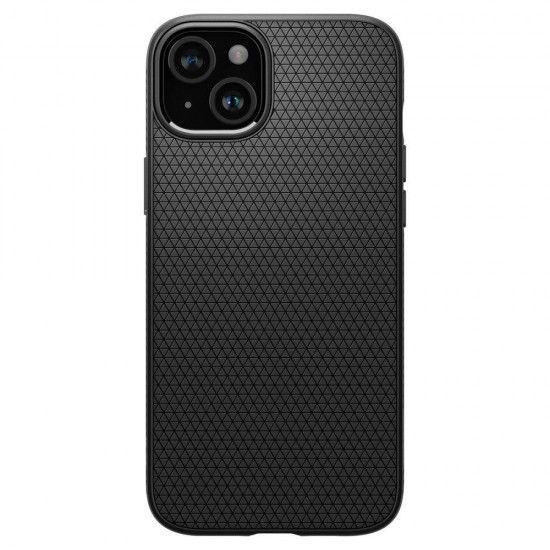 Spigen Liquid Air Case for iPhone 15 Plus - Matte Black