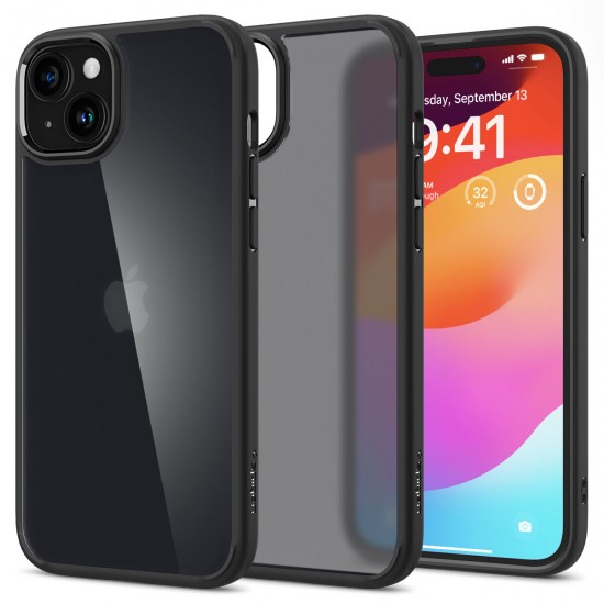 Spigen Ultra Hybrid iPhone 15 Plus Case - Black