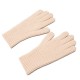 Braided phone gloves with cutouts for fingers - pink