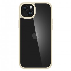 Spigen Crystal Hybrid iPhone 15 Plus Case - Transparent Beige