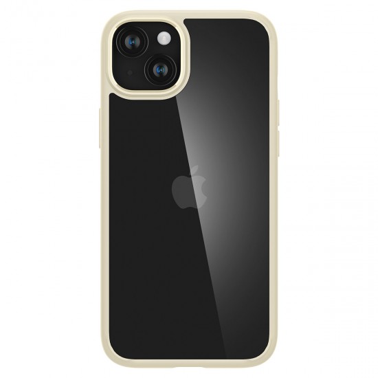 Spigen Crystal Hybrid iPhone 15 Plus Case - Transparent Beige