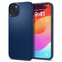 Spigen Thin Fit iPhone 15 Plus Case - Blue