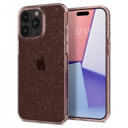 Spigen Liquid Crystal Glitter iPhone 15 Pro Max Case - Pink/Clear