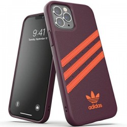 Adidas OR Molded PU case for iPhone 12 / iPhone 12 Pro - maroon-orange