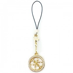Guess case GUCPM4DRD Phone Strap 4G Rhinestone Charm