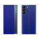 New Sleep View Case for Samsung S24+ with flap - blue