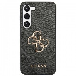 Guess 4G Big Metal Logo Case for Samsung Galaxy S24+ - Black