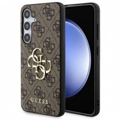 Guess 4G Big Metal Logo case for Samsung Galaxy S24 - brown