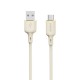 Dudao L7SC USB-A - USB-C cable 5A 1m - beige