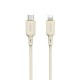Dudao L7SCL USB-C - Lightning cable 30W 1m - beige